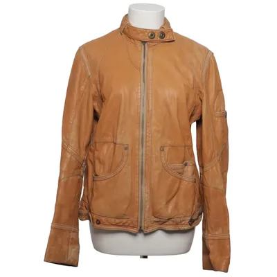 Leather jacket (Brown) from Jaime Mascaro Leather, Viscose