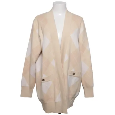 Cardigan (Beige, Hvid) fra Sandro Kashmir, Polyamid, Viscose, Uld