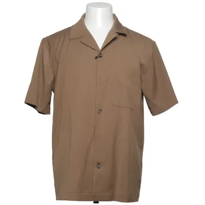 Kortærmet skjorte (Brun) fra Han Kjøbenhavn Elastan, Polyester, Uld