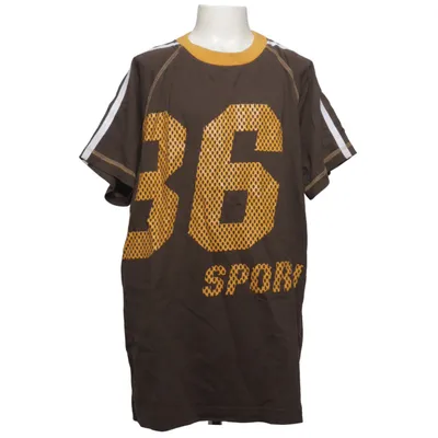 T-shirt (Brun, Gul, Hvid) fra Fly Bomuld