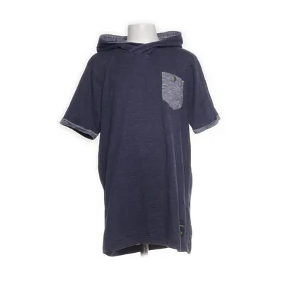 Kortärmad huvtröja (Blå) från WE Bomull, Polyester