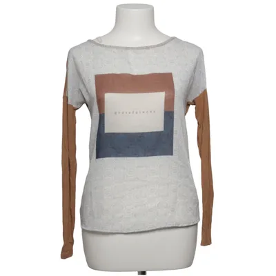 Langærmet t-shirt (Brun, Grå, Blå) fra Marfinno
