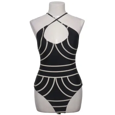 Badpak (Zwart, Wit) van Second Female Elastaan, Polyamide