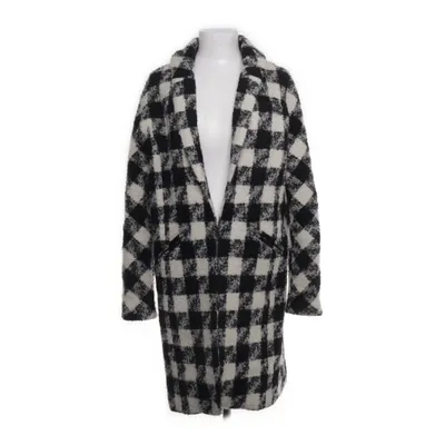Coat (Black, White) from School Rag Polyester, Wool