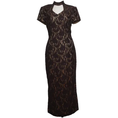 Maxikjole (91104) fra Joseph Ribkoff Elastan, Polyamid, Polyester, Viscose