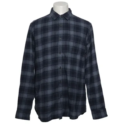 Flanellen overhemd (Blauw, Grijs) van Pioneer Katoen