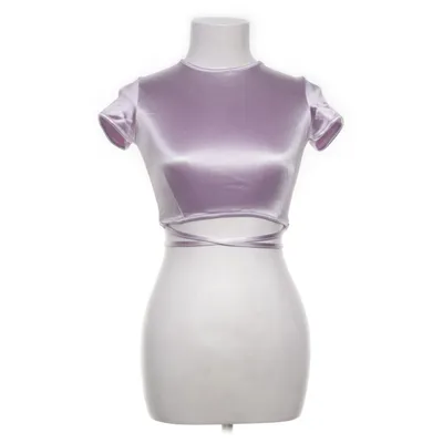 Crop top (Lilla) fra Bershka Elastan, Polyamid