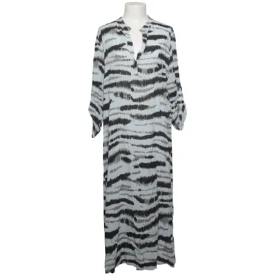 Jurk (Blauw, Zwart) Viscose
