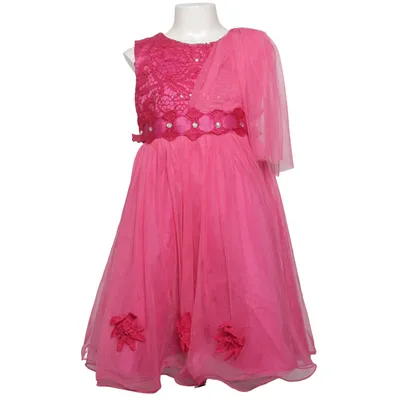 Brudnäbbsklänning (Rosa) Polyester, Viskos
