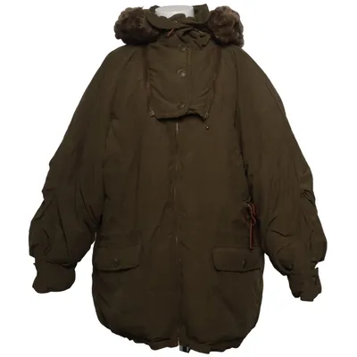 Parka (Grøn) fra Maria Leone Dun, Fjer, Polyester