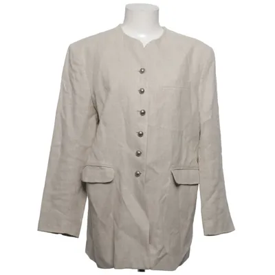 Kavaj (Beige) från Prêt à Porter Acetat, Linne, Viskos