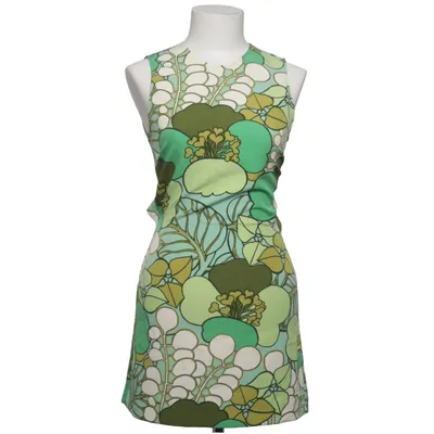 Dress (Green, White, Multicolored) from Zara Elastane, Polyester