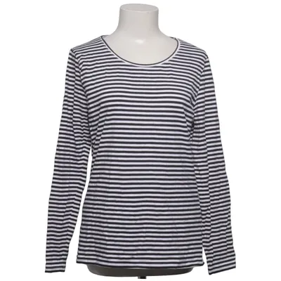 Lange mouwen shirt (Zwart, Wit) van DeVal Woman Katoen, Elastaan