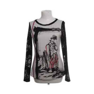 Long sleeve T-shirt (White, Multicolored) from Save the Queen Elastane, Polyester