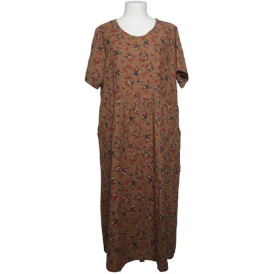 Dress (Brown, Multicolored) from Zanzea Collection Cotton