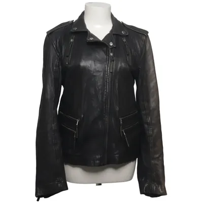 Bikerjack (Zwart) van MDK Katoen, Leer, Polyester