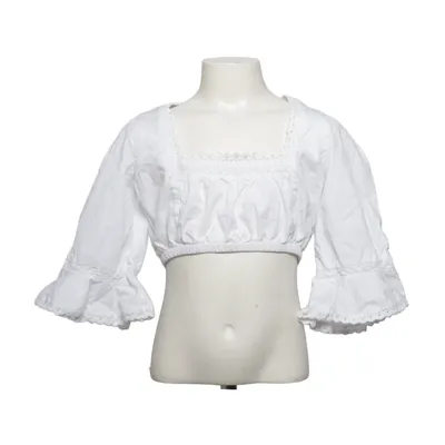 Dirndl blouse (Wit) van Almsach Katoen