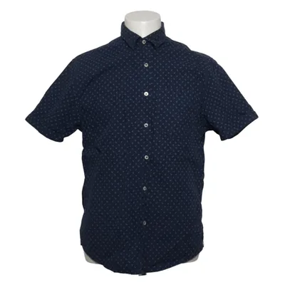Kurzarmhemd (Blau, Weiß) von Denim & Flower Baumwolle