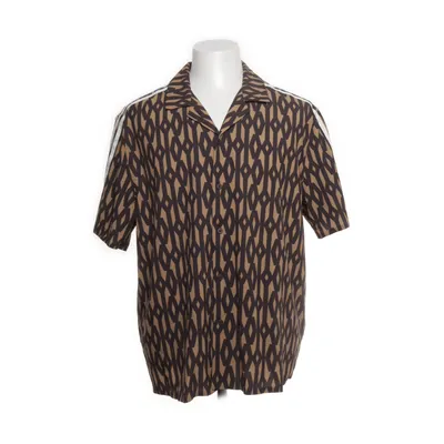 Short sleeve shirt (Brown, White) from Adidas x Ivy Park Elastane, Polyester