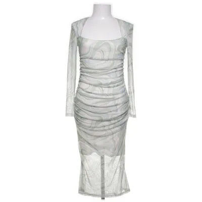 Klänning (Grön, Vit, Blå, Flerfärgad) från Miss Selfridge Elastan, Polyester