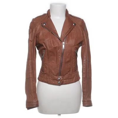Bikerjacka (Brun) från Jofama by Marie Serneholt Skinn, Polyester, Viskos