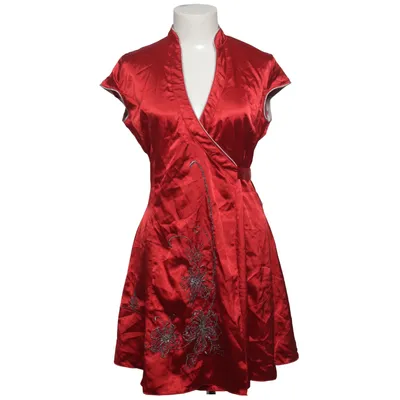 Wickelkleid (Rot) von Cotton Club Elasthan, Polyester