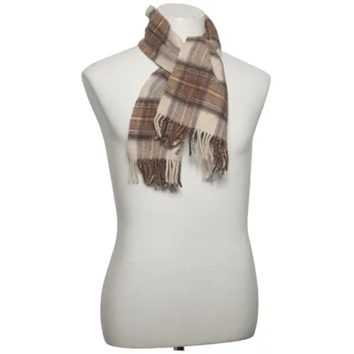 Scarf (Brown, Beige) from Johnstons of Elgin Wool