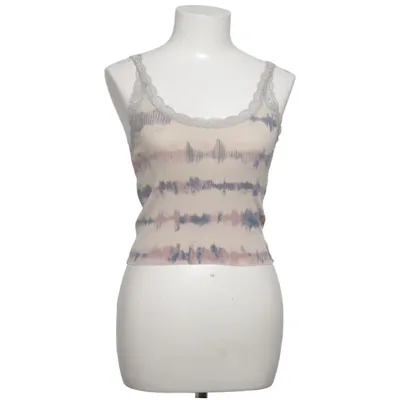 Tank Top (Beige, Multicolored) from Urban Outfitters Cotton, Elastane