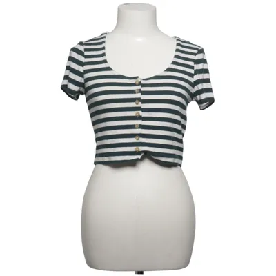 Top (Zwart, Wit) van Native Youth Katoen, Elastaan, Viscose
