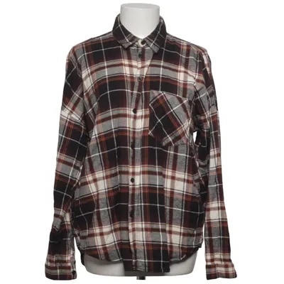 Flannel skjorte (Sort, Brun, Hvid) fra Monki Bomuld
