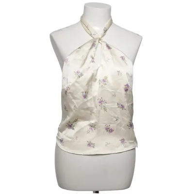 Halter neck top (Beige, Multicolored) from Gina Tricot Elastane, Polyester