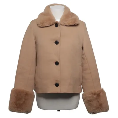 Winterjacke (Beige) von Meotine Daune, Elasthan, Kunstpelz, Feder, Polyamid, Polyester, Viskose