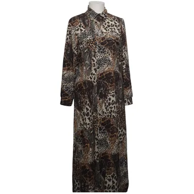 Skjortklänning (Brun, Svart, Beige) från Venessa Nucci Elastan, Polyester