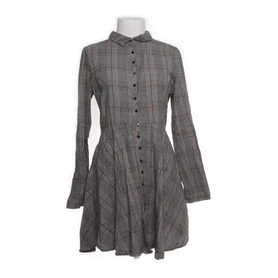 Shirt dress (Gray, Multicolored) from Zara Woman Premium Collection Cotton