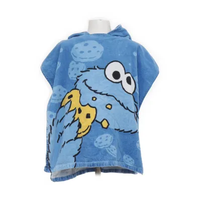 Badcape (Blå, Flerfärgad) från Sesam Strasse Bomull