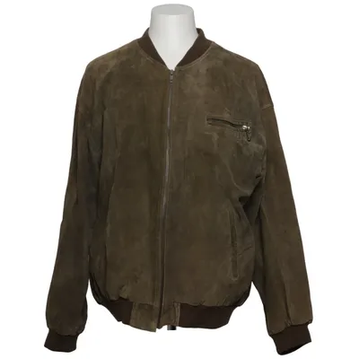 Lederjacke (Braun) von Echtes leder Leder, Polyester
