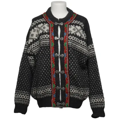 Strickjacke (Grau, Weiß, Mehrfarbig) von Norwool Wolle