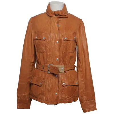 Veste en cuir (Marron) de Closed Coton, Cuir, Viscose