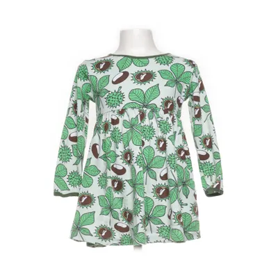 Klänning (Grön, Flerfärgad) från Duns Ekologisk bomull