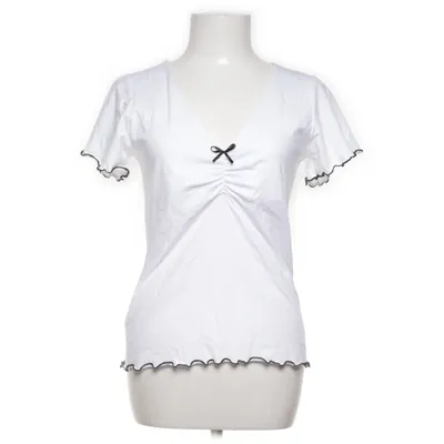 Topp (Vit) från Bubbleroom Bomull, Elastan