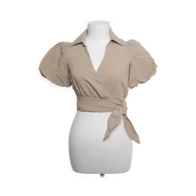 Slå-om bluse (Beige) fra & Other Stories Linned, Viscose