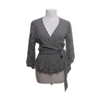 Wikkeltop (Zwart, Wit) van Ganni Viscose