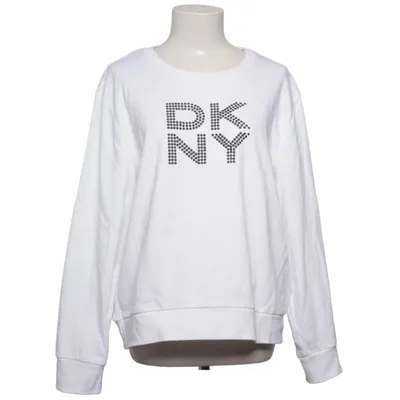 Collegetröja (Vit) från DKNY Bomull, Elastan, Polyester