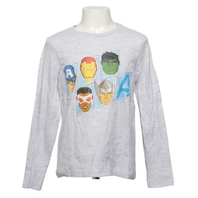 T-shirt à manches longues (Gris, Multicolore) de Marvel Avengers Coton, Polyester