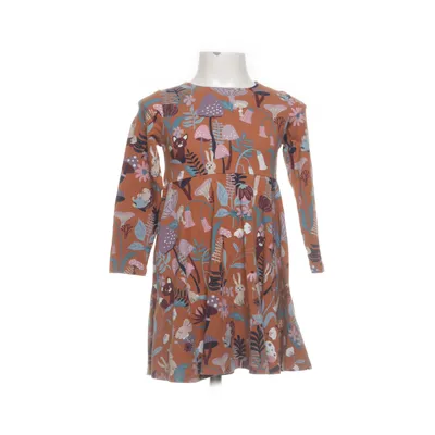 Klänning (Brun, Flerfärgad) från Polarn O. Pyret Elastan, Ekologisk bomull