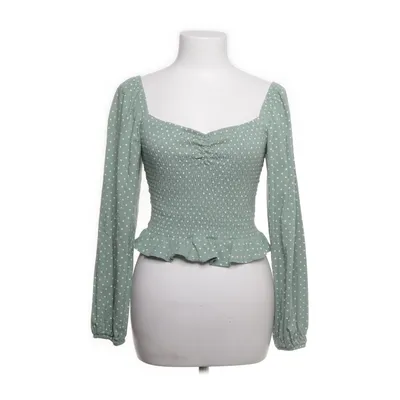 Crop top (Groen, Wit) van Divided by H&M Katoen, Modal, Elastaan