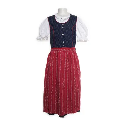 Dirndl (Blue, White) from Isar-Trachten Cotton