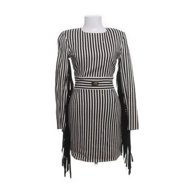 Jurk (Wit, Zwart) van Elisabetta Franchi Viscose, Elastaan