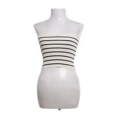 Tubtopp (Beige, Svart) från Bershka Polyester
