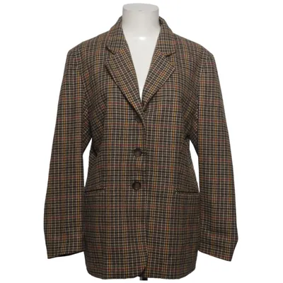 Blazer (Brown, Multicolored) from Empress Acrylic, Polyester, Wool